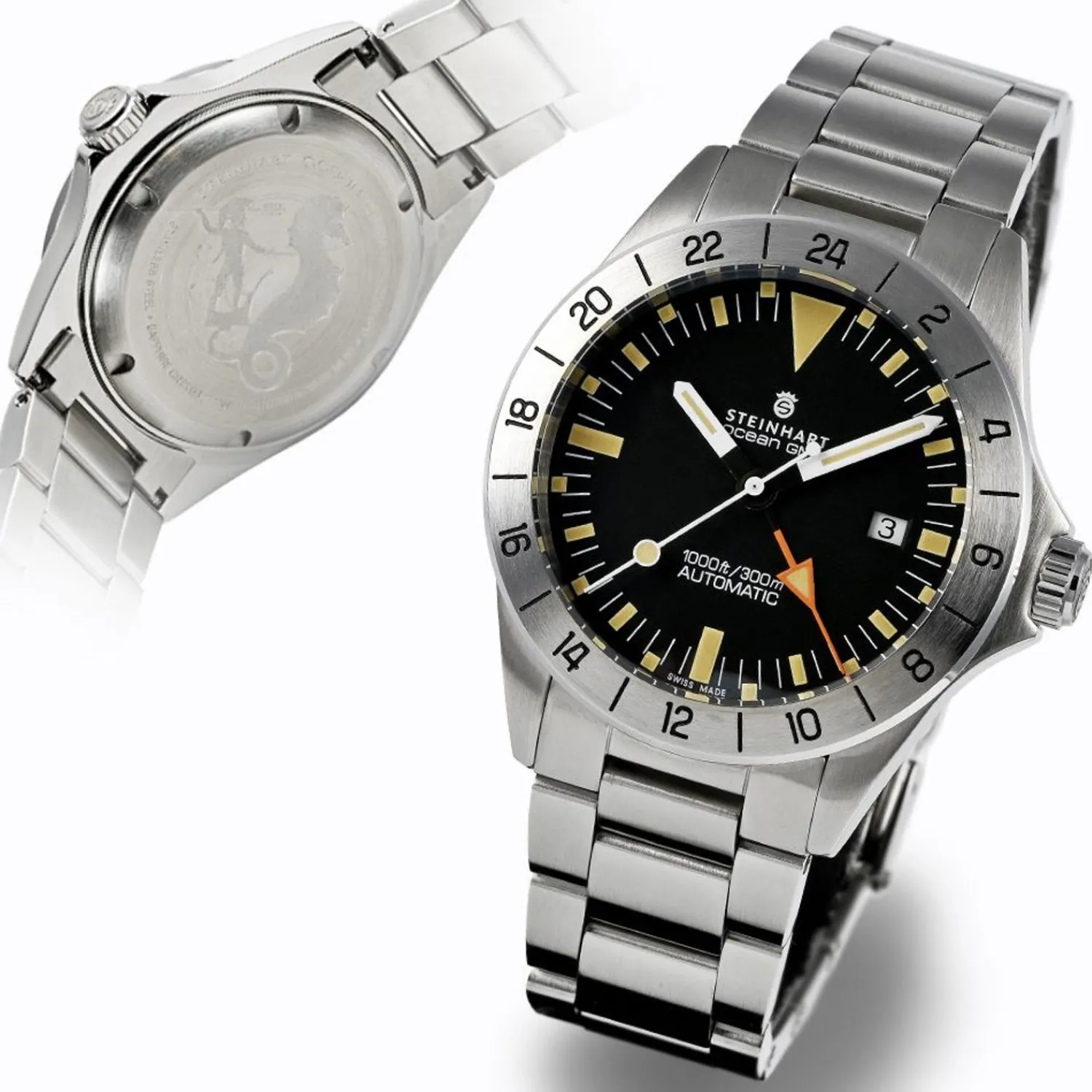Steinhart Watches Duikhorloges 42 Mm^Ocean One Vintage Gmt Duikerhorloge