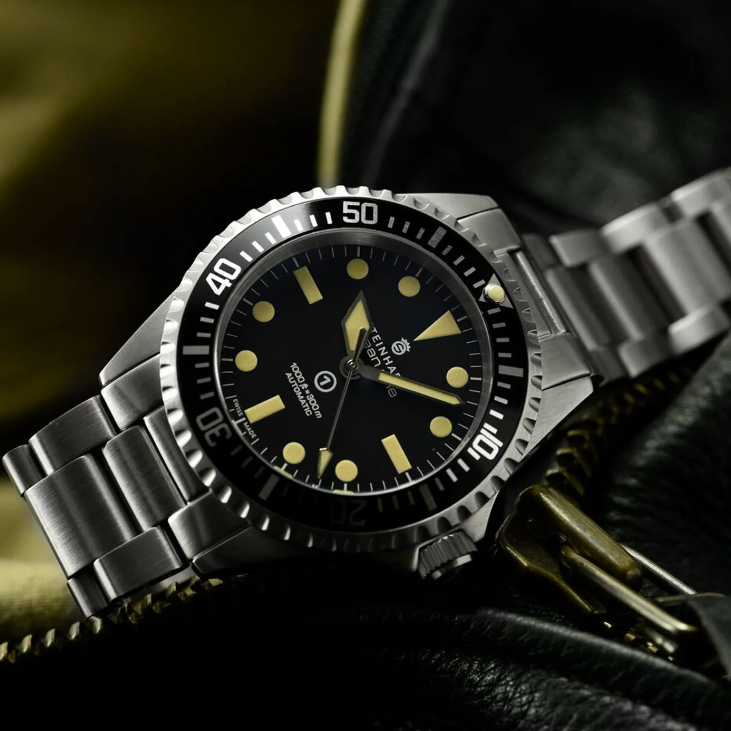 Steinhart Watches Duikhorloges 42 Mm^Ocean One Vintage Militair Duikhorloge