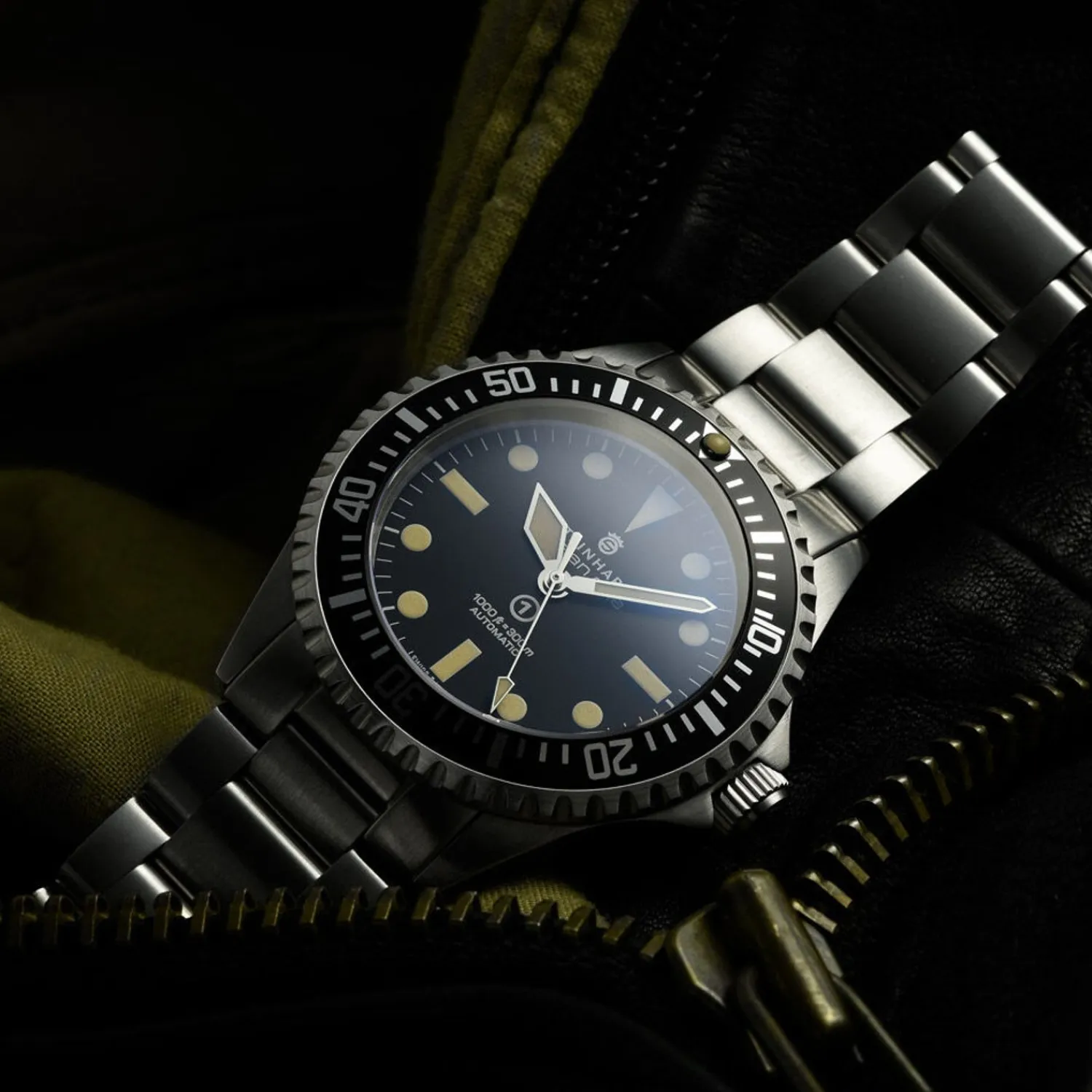 Steinhart Watches Duikhorloges 42 Mm^Ocean One Vintage Militair Duikhorloge