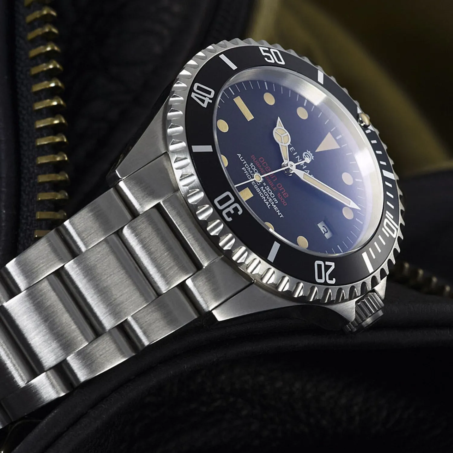 Steinhart Watches Duikhorloges 42 Mm^Ocean One Vintage Rood Duikhorloge