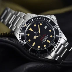 Steinhart Watches Duikhorloges 42 Mm^Ocean One Vintage Rood Duikhorloge