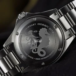 Steinhart Watches Duikhorloges 42 Mm^Ocean One Vintage Rood Duikhorloge