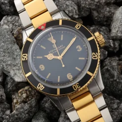 Steinhart Watches Duikhorloges 42 Mm^Ocean One Vintage Tweekleurig Duikhorloge