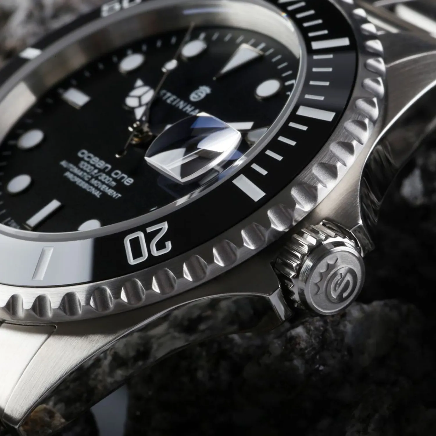 Steinhart Watches Duikhorloges 42 Mm^Ocean One Zwart Keramiek Duikhorloge