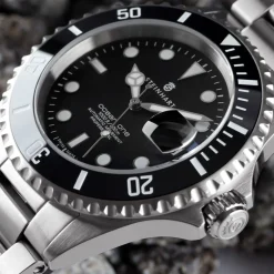 Steinhart Watches Duikhorloges 42 Mm^Ocean One Zwart Keramiek Duikhorloge