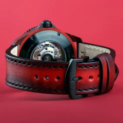 Steinhart Watches Duikhorloges 42 Mm^Ocean 2 Premium Carbon Rood Duikhorloge