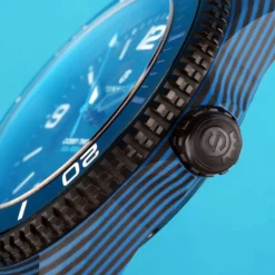 Steinhart Watches Duikhorloges 42 Mm^Ocean 2 Premium Koolstofblauw Duikhorloge