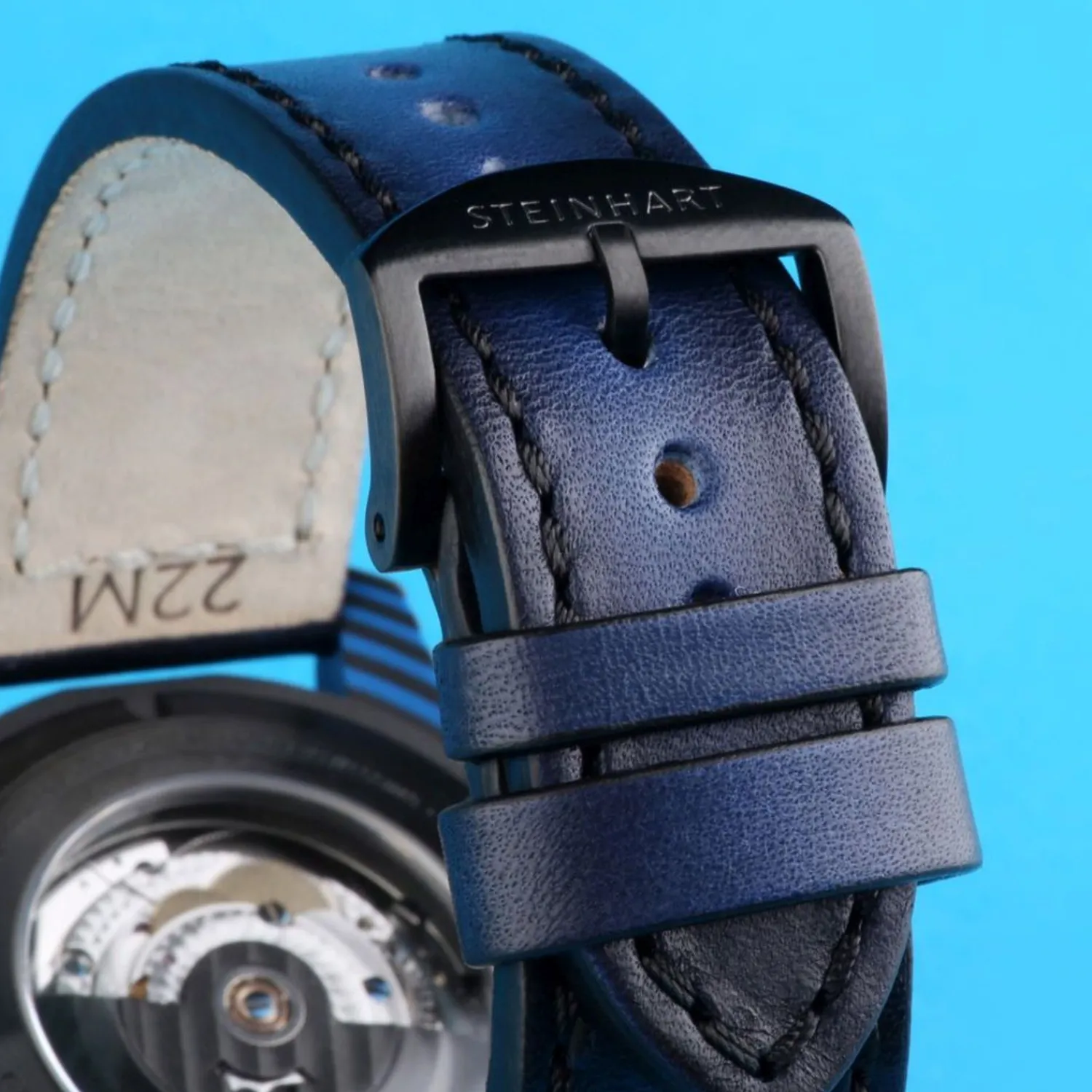 Steinhart Watches Duikhorloges 42 Mm^Ocean 2 Premium Koolstofblauw Duikhorloge