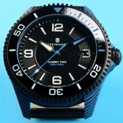 Steinhart Watches Duikhorloges 42 Mm^Ocean 2 Premium Koolstofblauw Duikhorloge