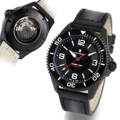 Steinhart Watches Duikhorloges 42 Mm^Ocean 2 Premium Koolstofzwart Duikhorloge