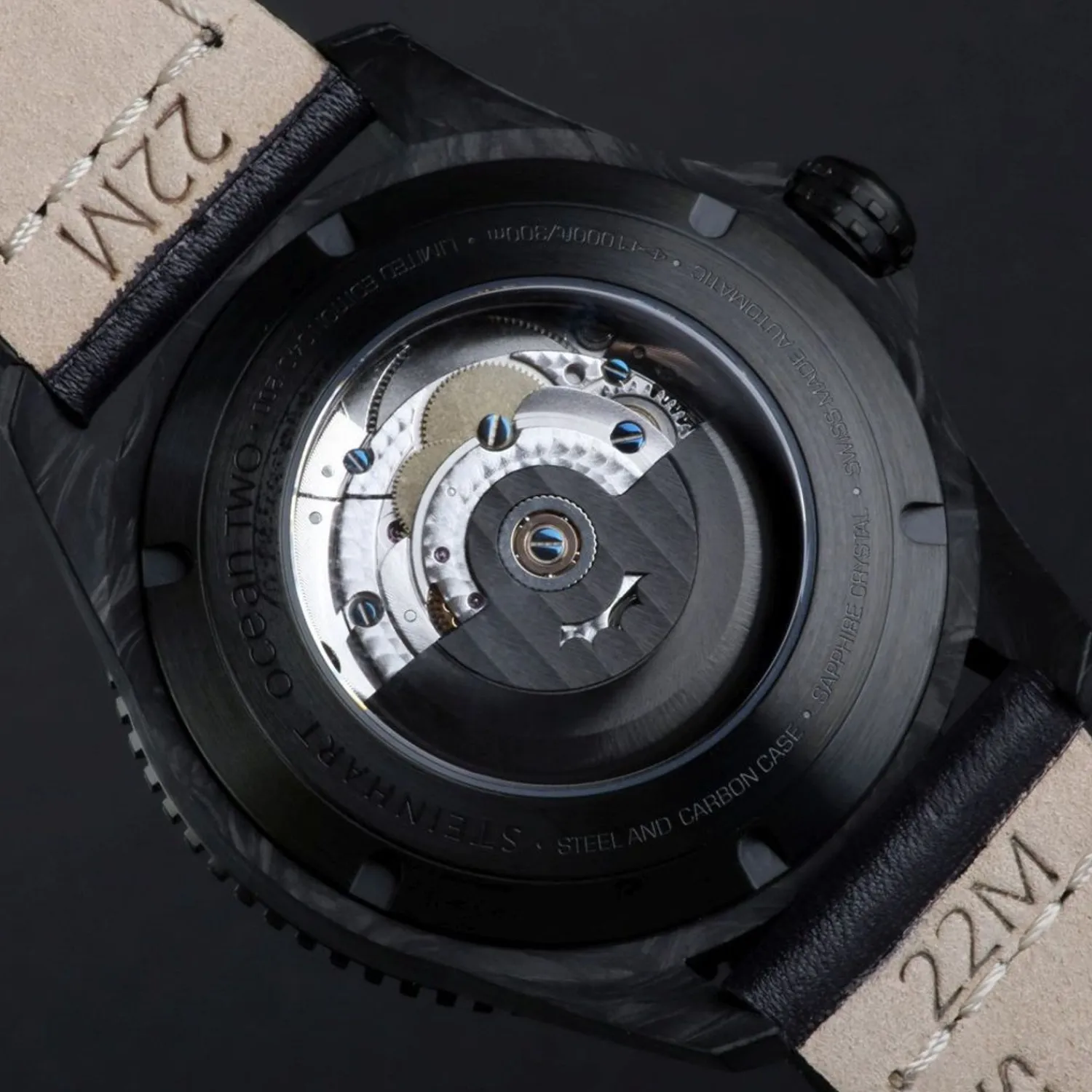 Steinhart Watches Duikhorloges 42 Mm^Ocean 2 Premium Koolstofzwart Duikhorloge