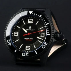 Steinhart Watches Duikhorloges 42 Mm^Ocean 2 Premium Koolstofzwart Duikhorloge