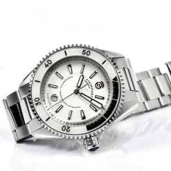 Steinhart Watches Premium Lijn^Ocean 2 Premium Wit Duikhorloge