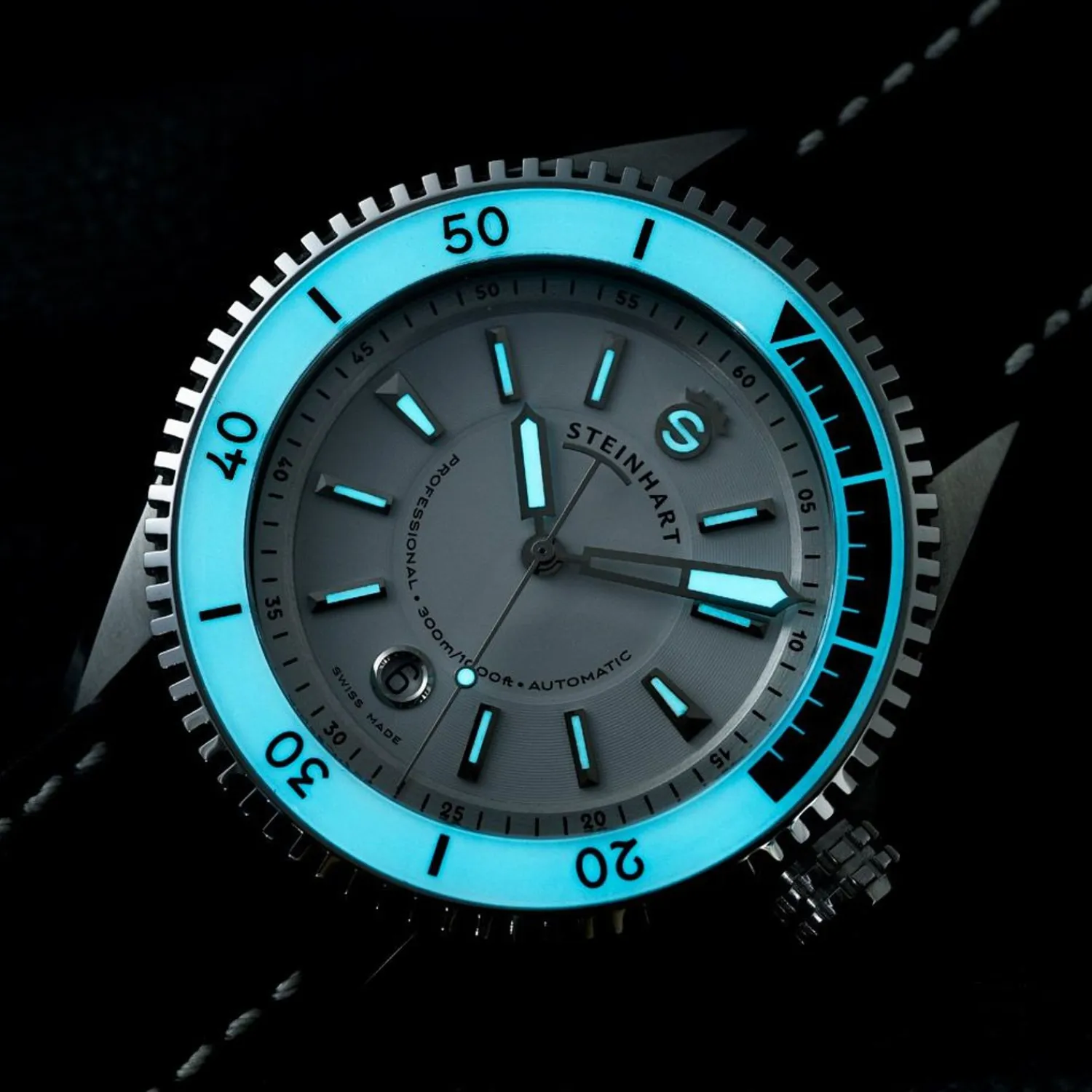 Steinhart Watches Duikhorloges 42 Mm^Ocean 2 Premium Wit Duikhorloge