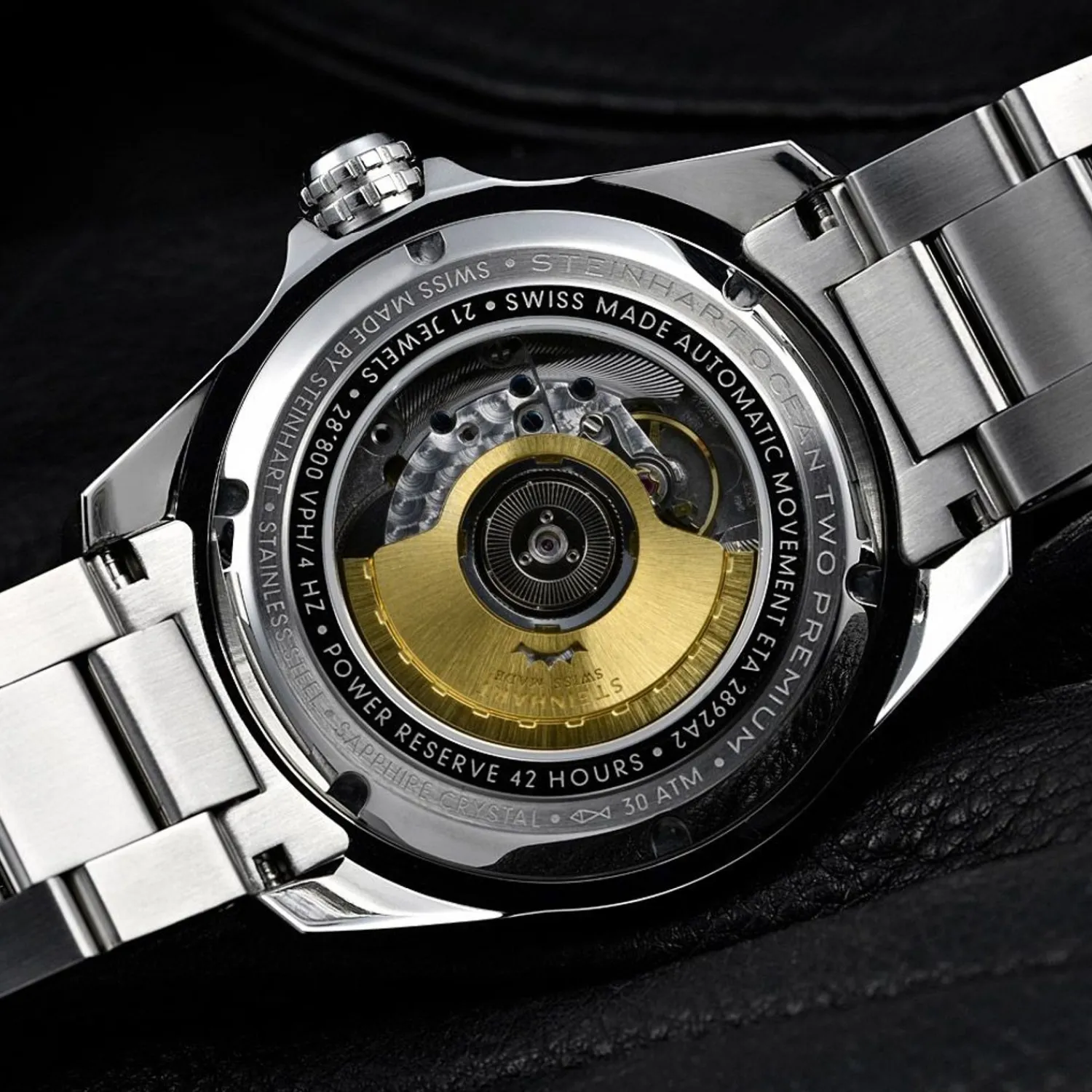 Steinhart Watches Premium Lijn^Ocean 2 Premium Zwart Duikhorloge