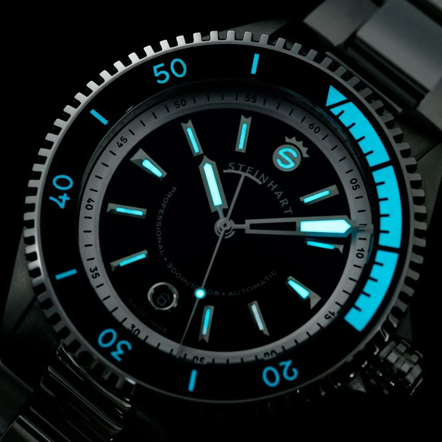 Steinhart Watches Duikhorloges 42 Mm^Ocean 2 Premium Zwart Duikhorloge