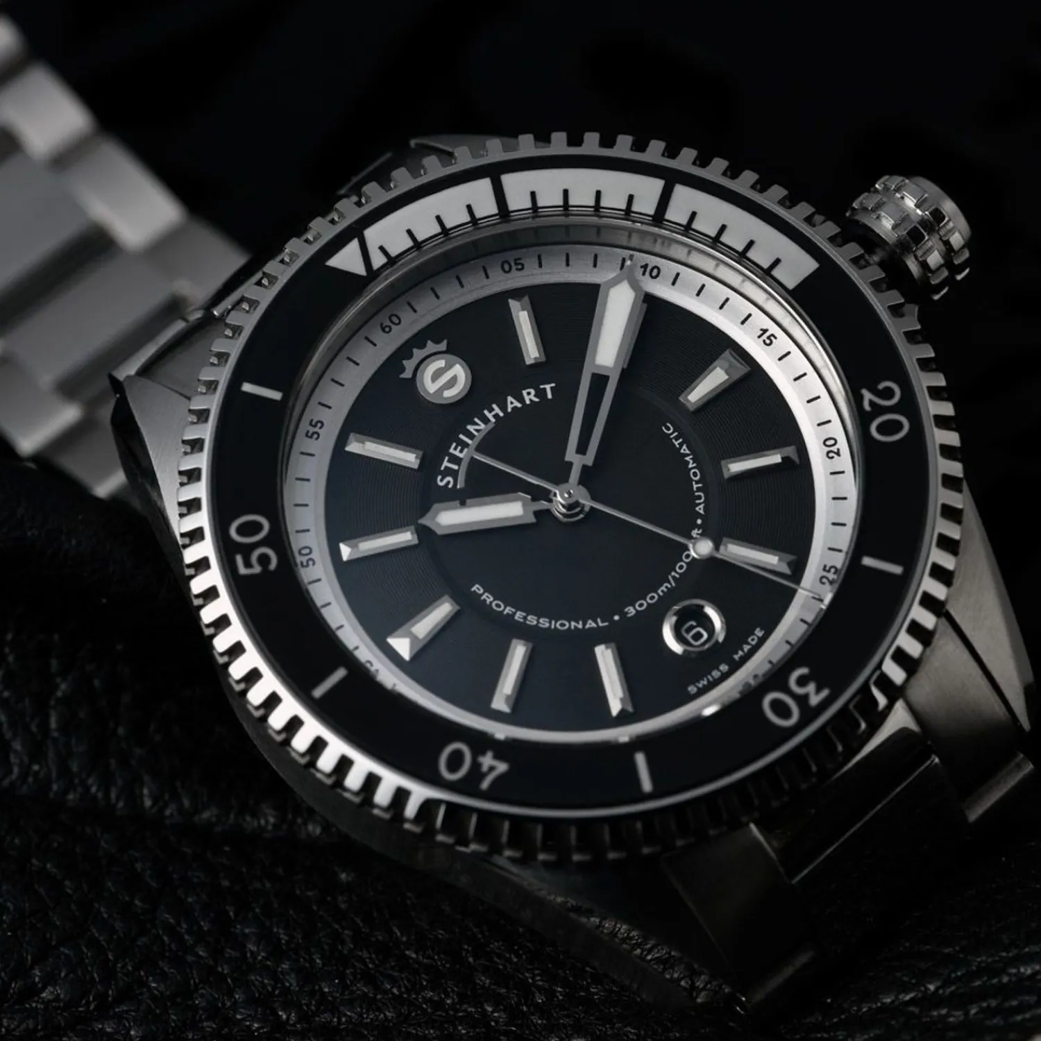 Steinhart Watches Duikhorloges 42 Mm^Ocean 2 Premium Zwart Duikhorloge