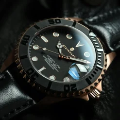 Steinhart Watches Duikhorloges 39 Mm^Ocean 39 Roze-Gouden Keramiek Duikhorloge