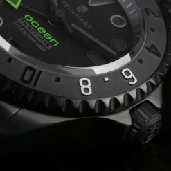 Steinhart Watches Premium Lijn^Ocean 39 Titanium Gmt Phantom Groen
