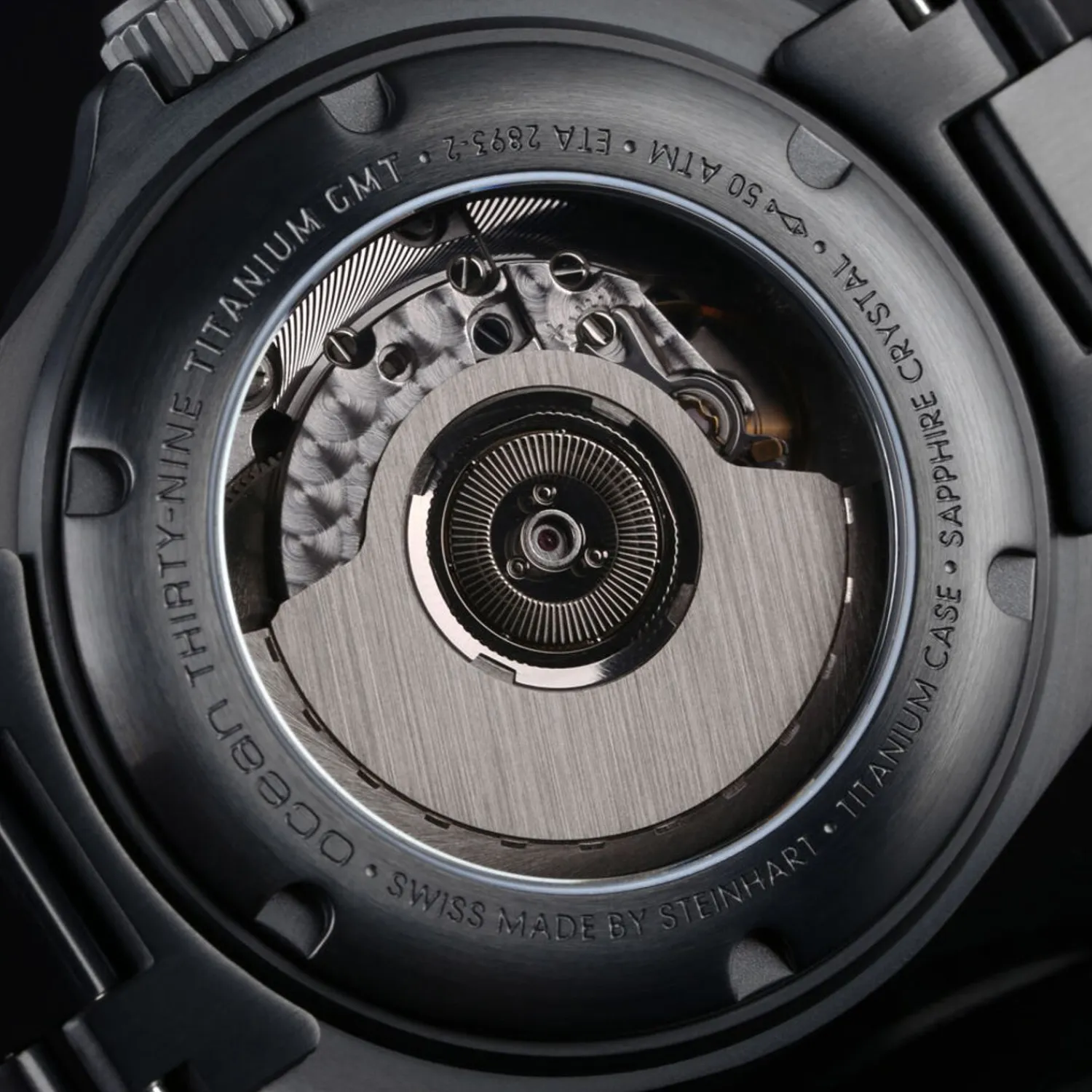 Steinhart Watches Premium Lijn^Ocean 39 Titanium Gmt Phantom Groen