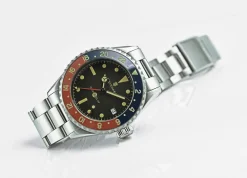 Steinhart Watches Duikhorloges 39 Mm^Ocean 39 Vintage Gmt Premium Blauw-Rood Keramiek Duikhorloge