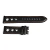 Steinhart Watches Bandjes 24 Mm^Racing Band Zwart Met Contraststiksel Oranje, Maat S