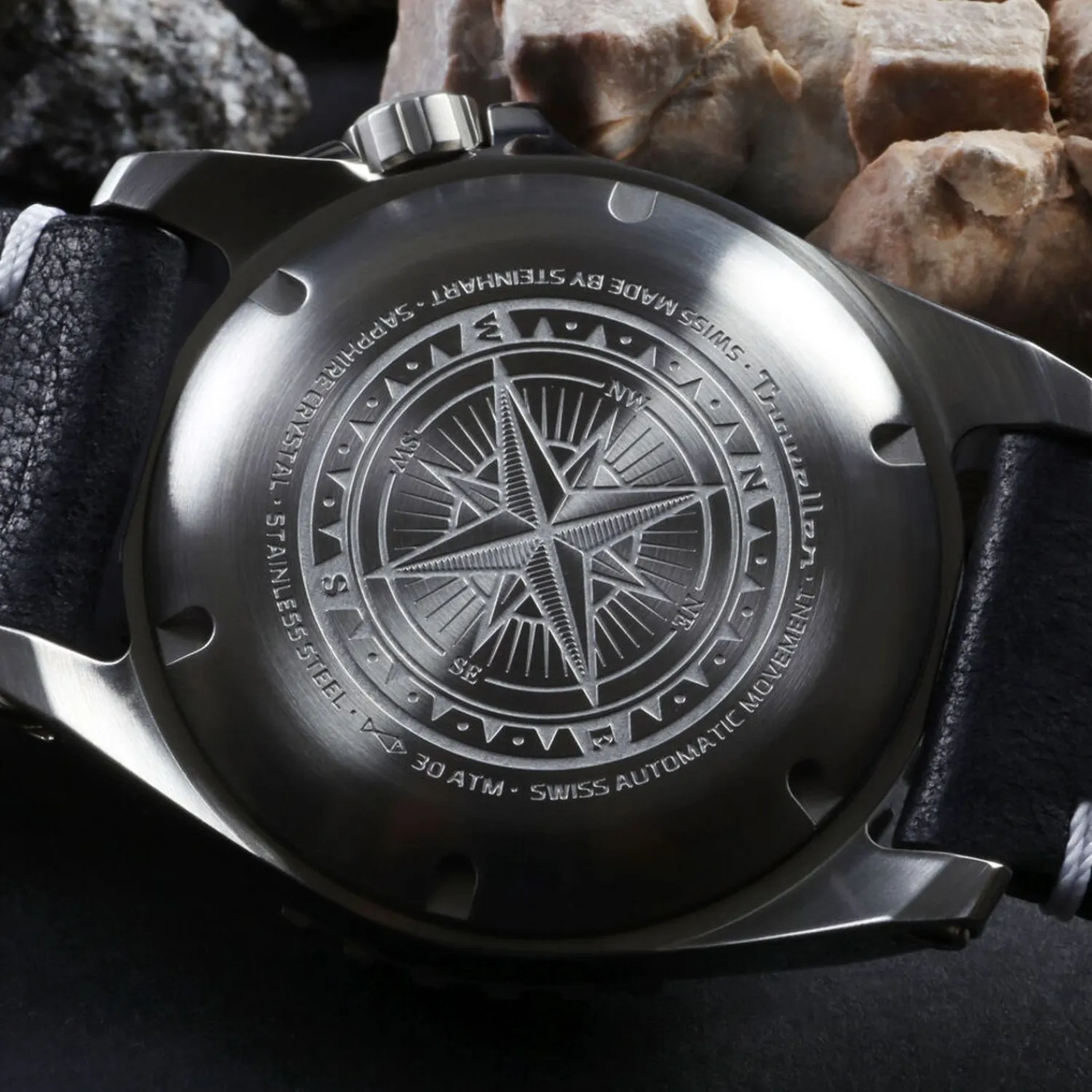 Steinhart Watches Duikhorloges 44 Mm^Reiziger Gmt Blauw Duikhorloge