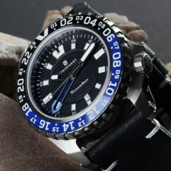 Steinhart Watches Duikhorloges 44 Mm^Reiziger Gmt Blauw Duikhorloge