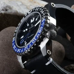 Steinhart Watches Duikhorloges 44 Mm^Reiziger Gmt Blauw Duikhorloge