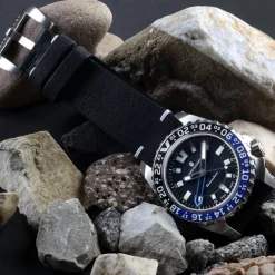 Steinhart Watches Duikhorloges 44 Mm^Reiziger Gmt Blauw Duikhorloge