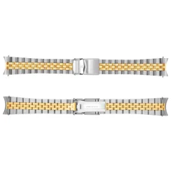 Steinhart Watches Metalen Armbanden^Roestvrij Stalen Armband 20X16 Mm Tweekleurig Gesatineerd 5 Schakels Voor Oceaan 39 Incl. Einde Koppelingen