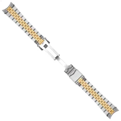 Steinhart Watches Metalen Armbanden^Roestvrij Stalen Armband 20X16 Mm Tweekleurig Gesatineerd 5 Schakels Voor Oceaan 39 Incl. Einde Koppelingen