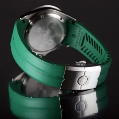 Steinhart Watches Rubberen Banden^Rubberen Band Groen Nieuw 22X18 Mm Voor Ocean 42 En Ocean 44 Met Sluiting Staal