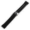 Steinhart Watches Rubberen Banden^Rubberen Band 24 Mm Zwart Met Inzetsluiting In Roestvrij Staal