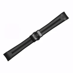 Steinhart Watches Rubberen Banden^Rubberen Band Nieuw 20X16 Mm Voor Ocean 39 Met Sluiting Zwart Dlc