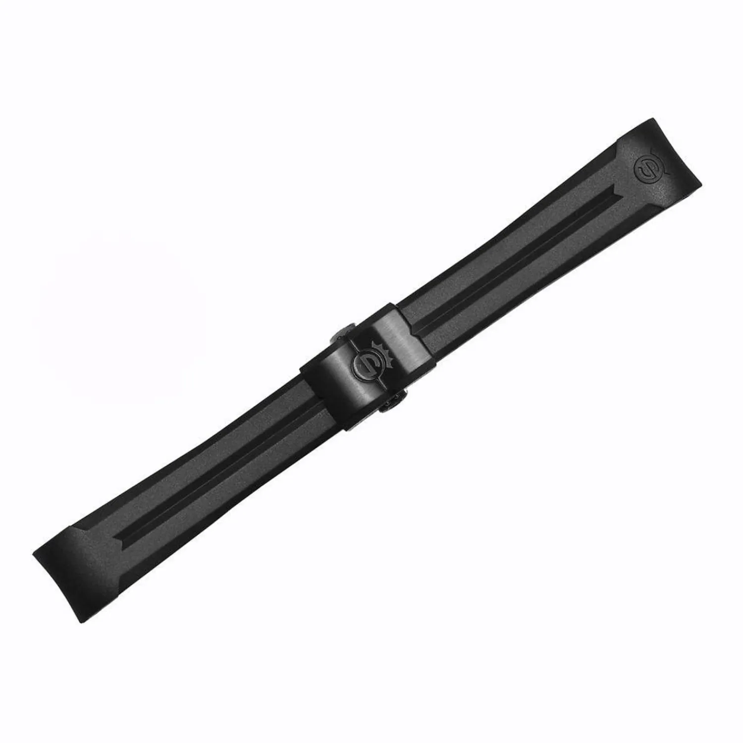 Steinhart Watches Rubberen Banden^Rubberen Band Nieuw 22X18 Mm Voor Ocean 42 En Ocean 44 Met Sluiting Zwart Dlc