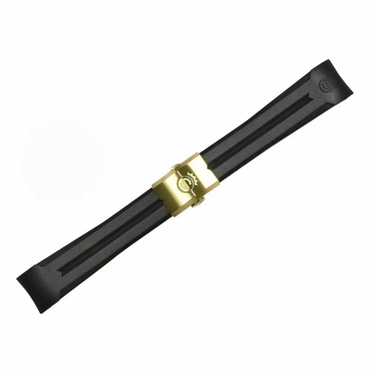 Steinhart Watches Rubberen Banden^Rubberen Band Nieuw 20X16 Mm Voor Ocean 39 Met Gesp Goud