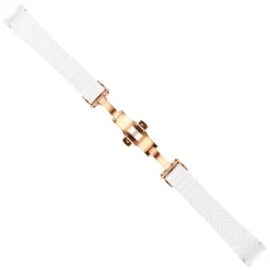 Steinhart Watches Rubberen Banden^Rubberen Band Wit Nieuw 20X16 Mm Voor Ocean 39 Met Sluiting Roze Goud