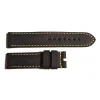 Steinhart Watches Bandjes 22 Mm^Rubberen Band Zwart Voor Ocean 2, Maat M, Geel Stiksel
