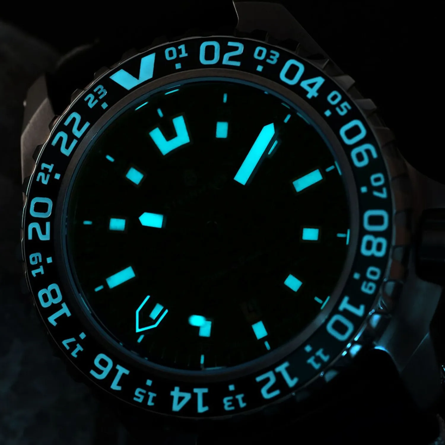 Steinhart Watches Duikhorloges 44 Mm^Traveller Gmt Groen Duikhorloge