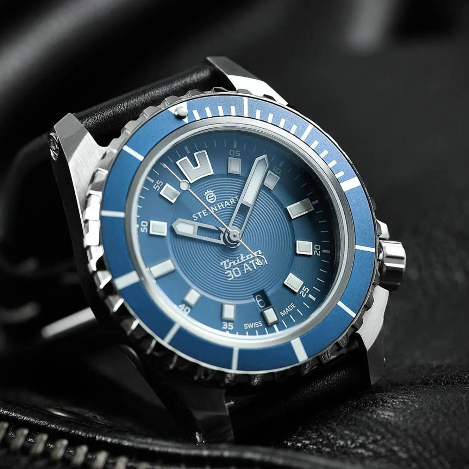 Steinhart Watches Duikhorloges 44 Mm^Triton 30 Atm Blauw Duikhorloge