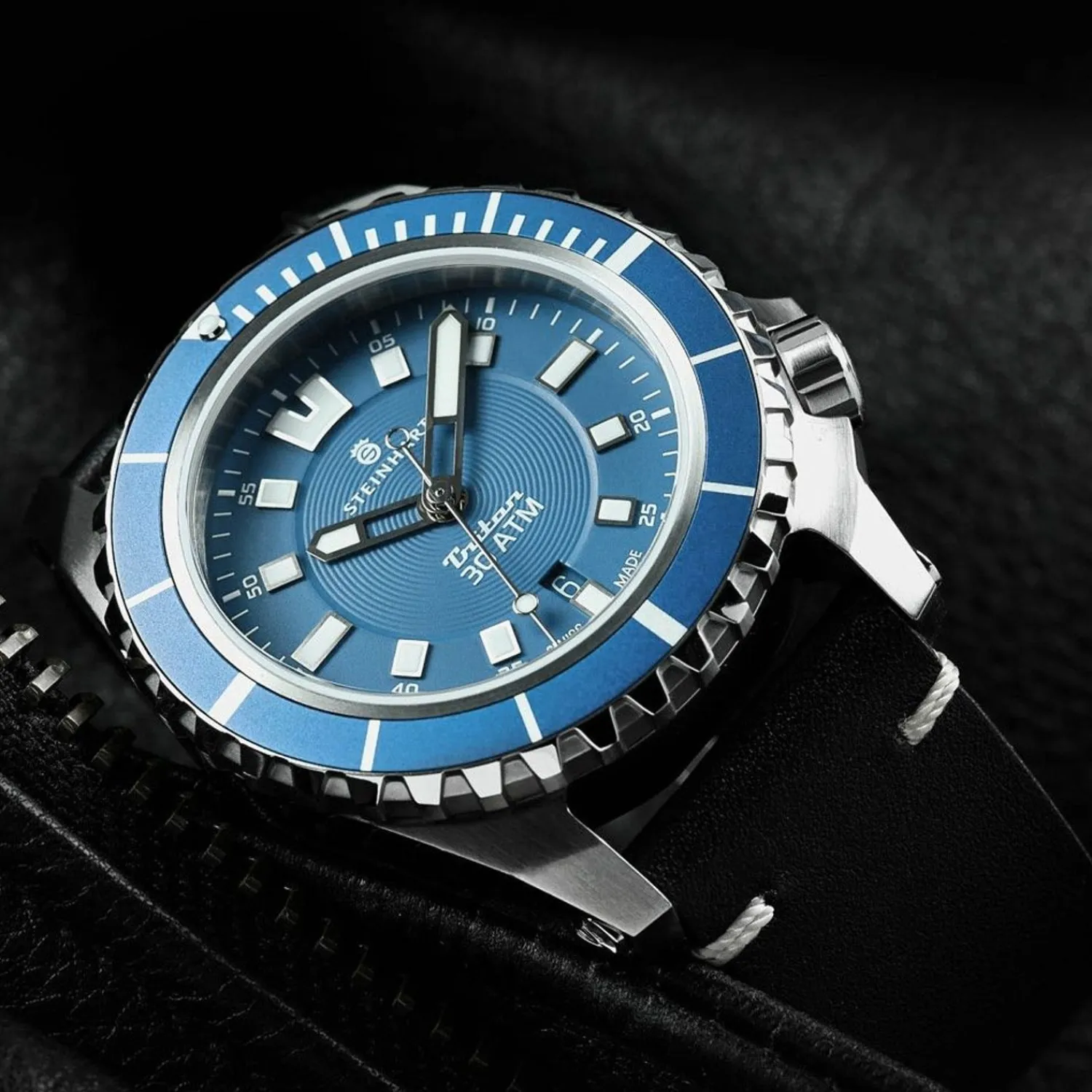 Steinhart Watches Duikhorloges 44 Mm^Triton 30 Atm Blauw Duikhorloge