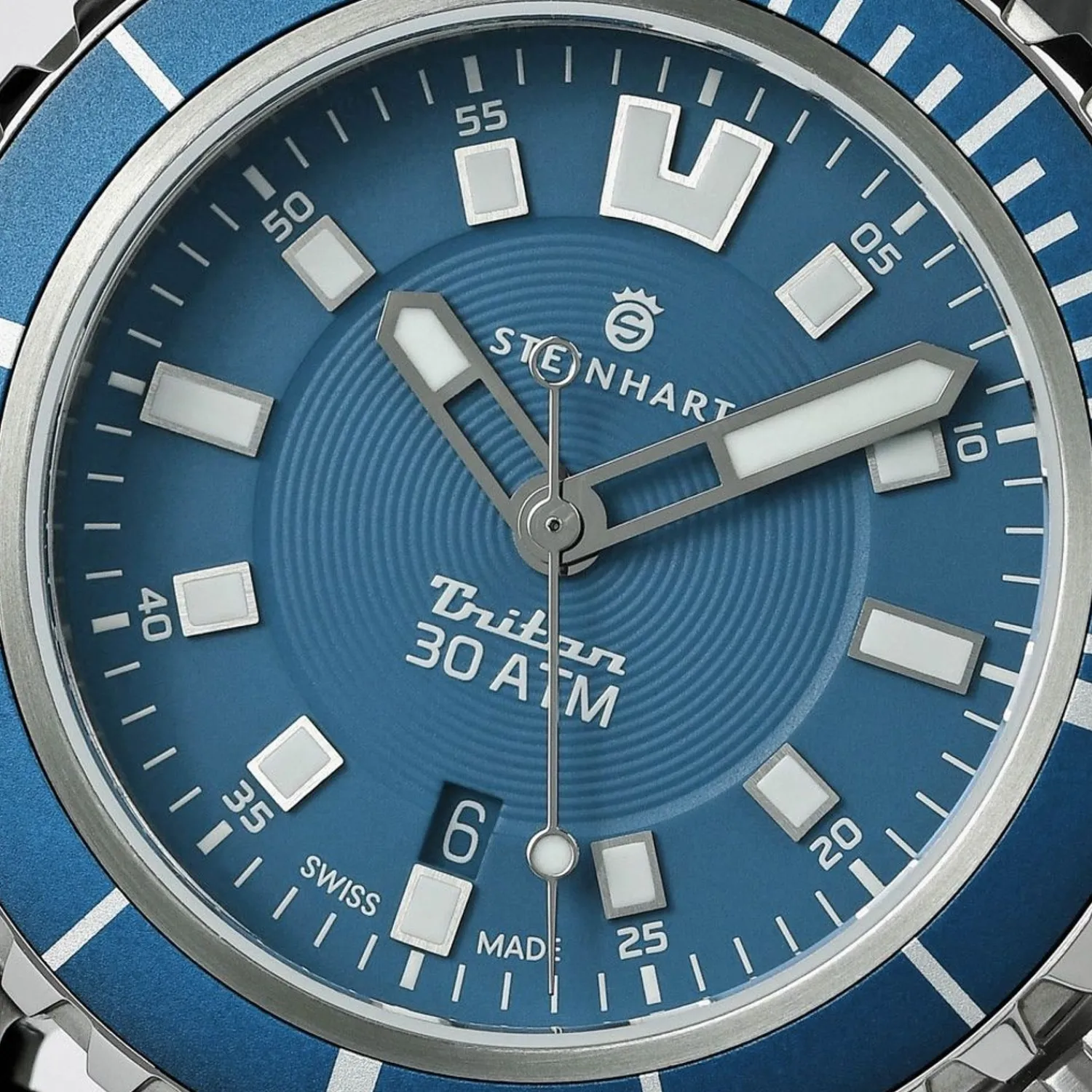 Steinhart Watches Duikhorloges 44 Mm^Triton 30 Atm Blauw Duikhorloge
