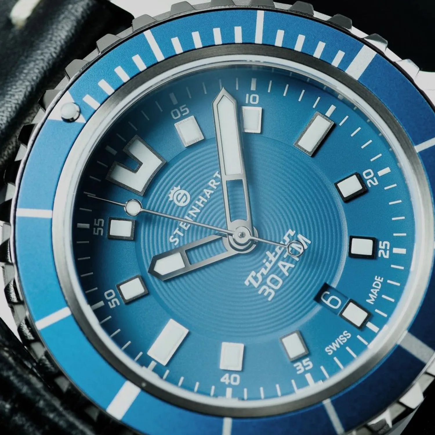 Steinhart Watches Duikhorloges 44 Mm^Triton 30 Atm Blauw Duikhorloge