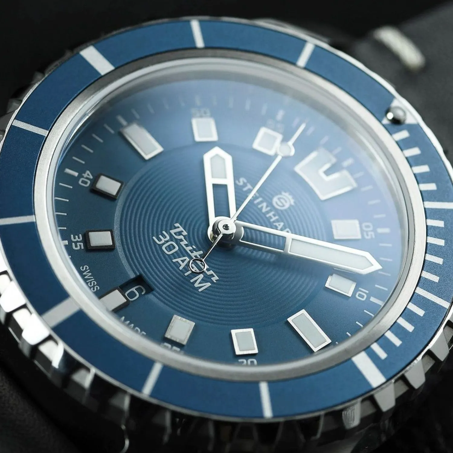 Steinhart Watches Duikhorloges 44 Mm^Triton 30 Atm Blauw Duikhorloge