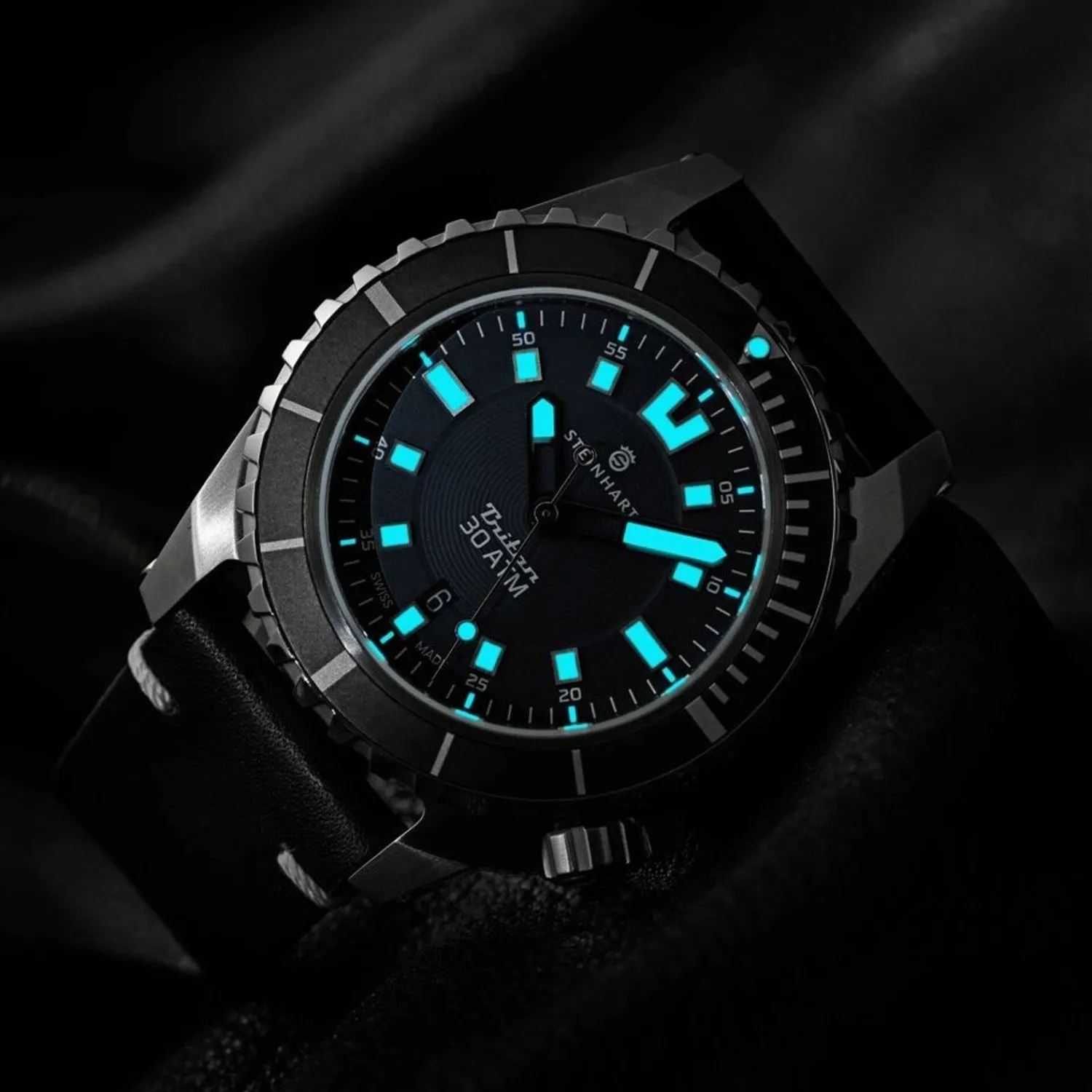 Steinhart Watches Duikhorloges 44 Mm^Triton 30 Atm Zwart Duikhorloge